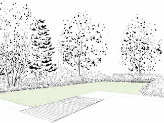 Detail návrhu zahrady